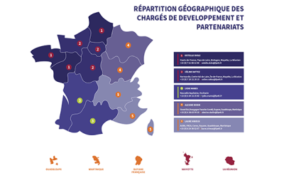 Développement et partenariats :  vos interlocuteurs en région