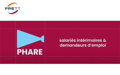 Dans un monde du travail en constante évolution, l’offre de services PHARE du FPETT accompagne les salariés intérimaires et demandeurs d’emploi pour sécuriser leurs trajectoires professionnelles.